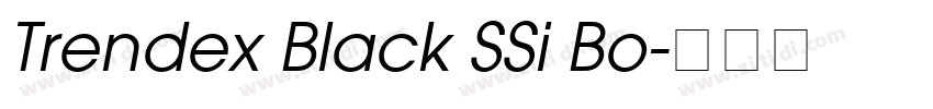 Trendex Black SSi Bo字体转换
